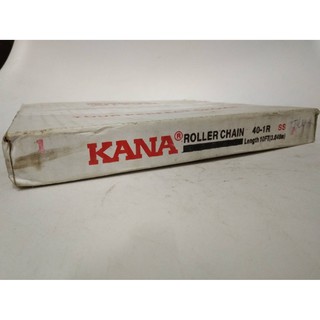 KANA โซ่สแตนเลสเดี่ยวเบอร์ 40-1R 10ฟุต=1กล่อง โซ่ส่งกำลัง โซ่ลำเลียง KANA Roller Chain 40-1R KANA แท้100% !!! ราคาดี !!!