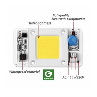 สินค้าพร้อมส่ง!!ชิปCOB LEDChip 220v 50w ใช้งานสะดวก แสงสว่าง มากกกกก