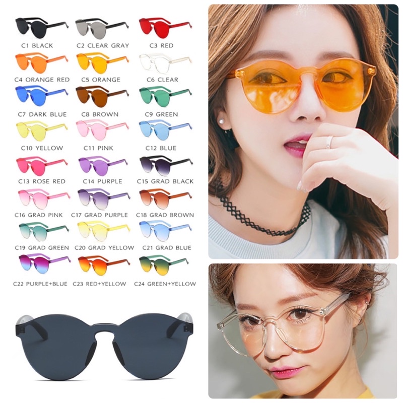 แว่นตา แบบไร้กรอบ รูปทรงเก๋ ไร้กรอบ แว่นกันแดด แฟชั่น เก๋ Z