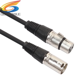 Xlr สายไมโครโฟน 3 Pin XLR ตัวผู้ เป็นตัวเมีย สําหรับเครื่องขยายเสียงมิกเซอร์