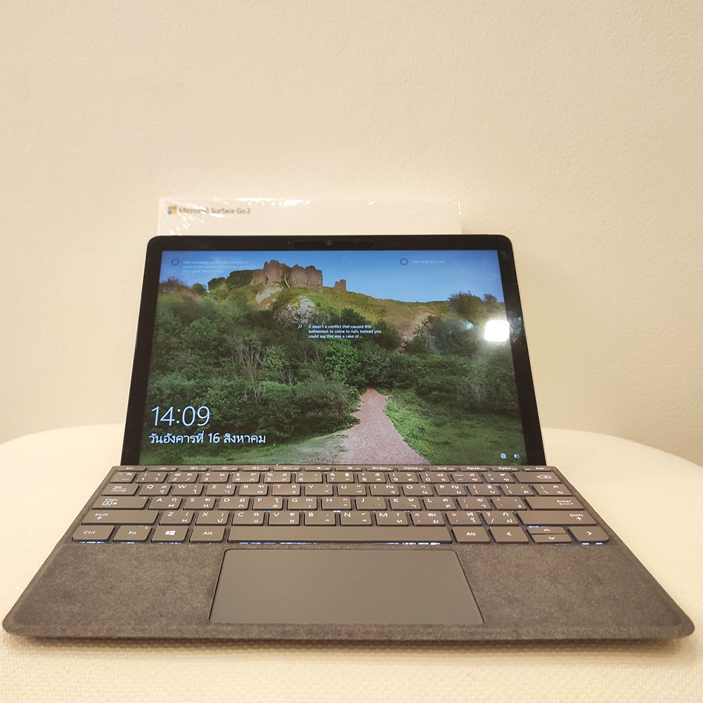 โน๊ตบุ๊ค 2in1 Microsoft Surface Go 2 มือสอง Touchscreen 10.5" แถม keyborad cover แท้ สีเทา