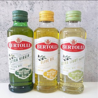 Bertolli Olive Oil ; Extra light, Classic, Extra virgin 250ml น้ำมันมะกอก เบอร์ทอลลี่