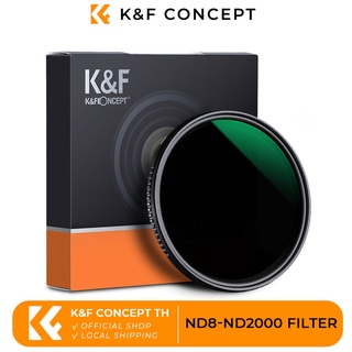 K&f Concept ND8-ND2000 filter (3-11stop) ตัวกรอง ND ตัวแปร ความหนาแน่นเป็นกลาง เคลือบหลายชั้น