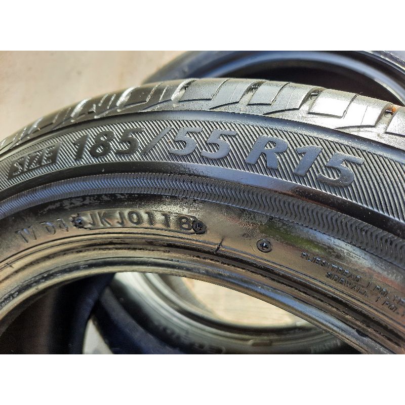 ยางเปอร์เซ็นต์ Bridgestone 185 55 R15 ปี18