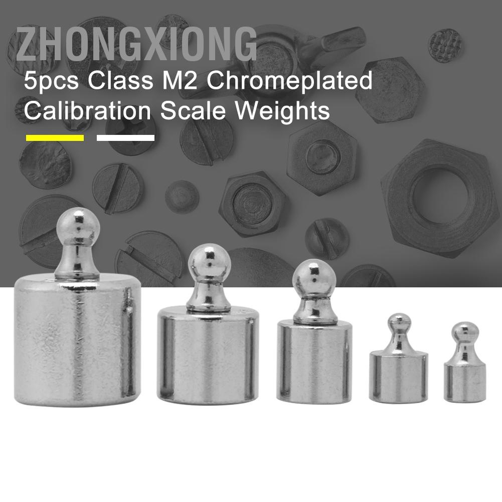 ZhongXiong ชุดตุ้มถ่วงน้ำหนัก 1 กรัม 2 กรัม 5 กรัม 10 กรัม 20 กรัม 5 ชิ้น