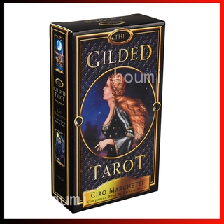 【Ready Stock】English Tarot The Gilded Tarot 78 Deck Tarot Cards with Electronic Manual