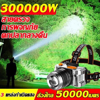 💫ไฟฉายคาดหัว แรงสูง 6000W กันน้ำ ส่องไกล 9000เมตร ไฟฉายคาดหัว ไฟฉายคาดหัวแรงสูง ไฟฉายคาดศีรษะ ไฟส่องกบ💫