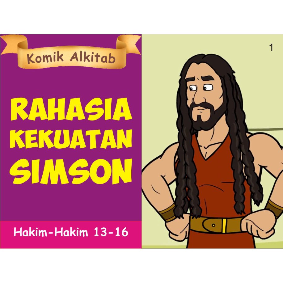 SIMSONS POWER SECRET - หนังสือการ์ตูนนิทานพระคัมภีร์เด็กโรงเรียนวันอาทิตย์