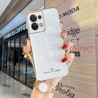 เคส OPPO Reno 8 5g / Reno 8 PRO 5G / Reno 8Z 5G / Reno 7Z 5G Reno 7 Reno 5 Reno 6 5G เคสโทรศัพท์มือถือ ขอบตรง แฟชั่น สําหรับ ZB