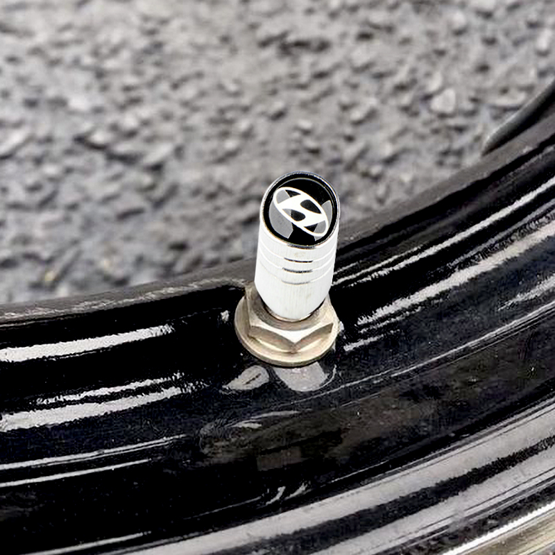 4 ชิ้น จุกลม พร้อมกล่อง ฝาปิดลมยาง ฝาปิดจุกลมยางรถยนต์ 4PcsSet Car