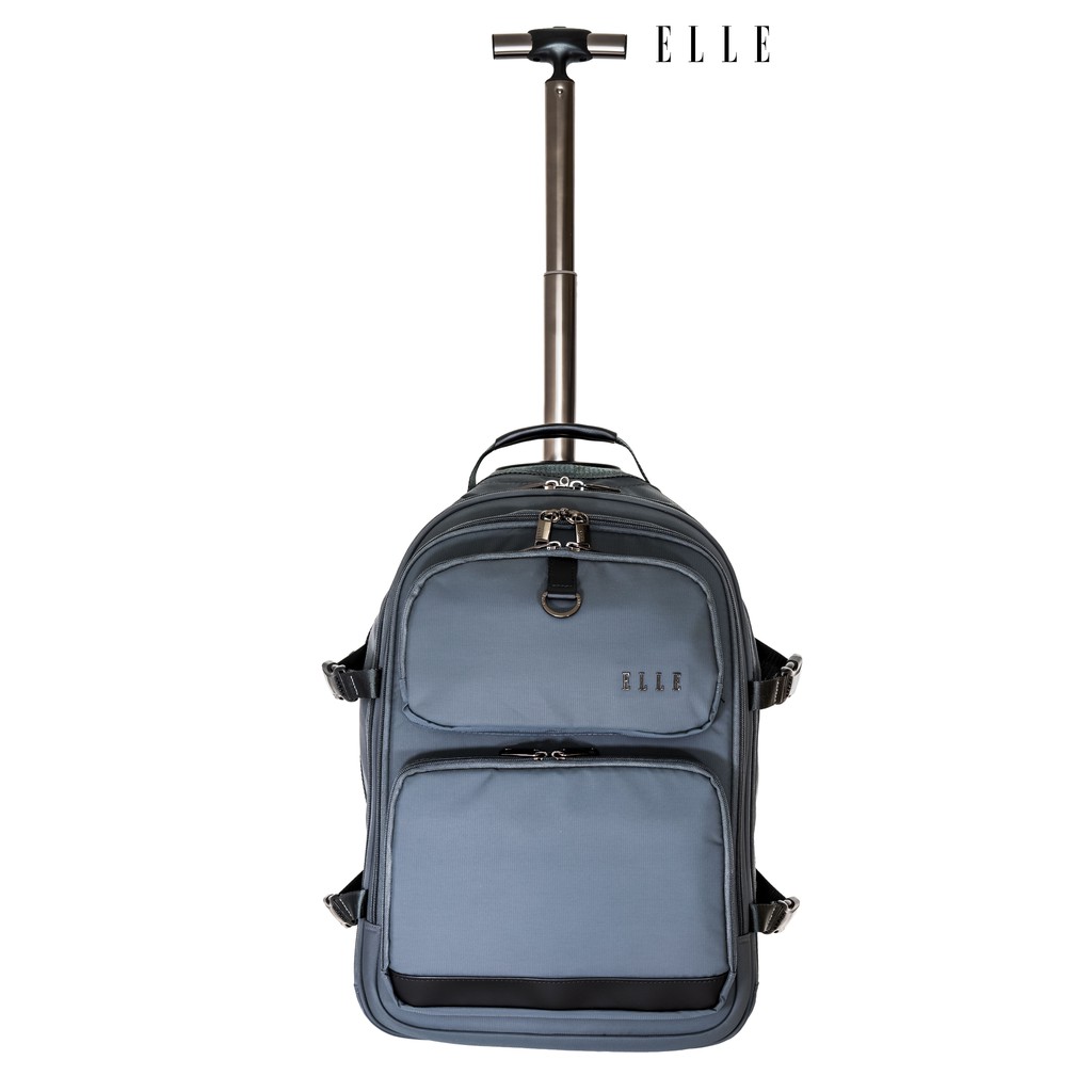 ELLE Travel Bags Series. 100% Recycled Nylon Mipan Regan Backpack Trolley.  Lightweight &amp; Durable, Carry-On, Cabin Size