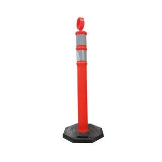 เสาจราจรแบบมีฐาน RIGHT PE 115 ซม. สีส้ม TRAFFIC POLES 115CM ORANGE PE BASE TRAFFIC POLES