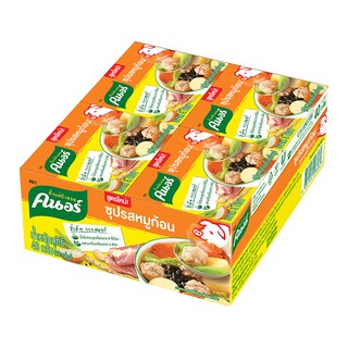 คนอร์ ซุปรสหมูก้อน  40 กรัม แพ็ค 12