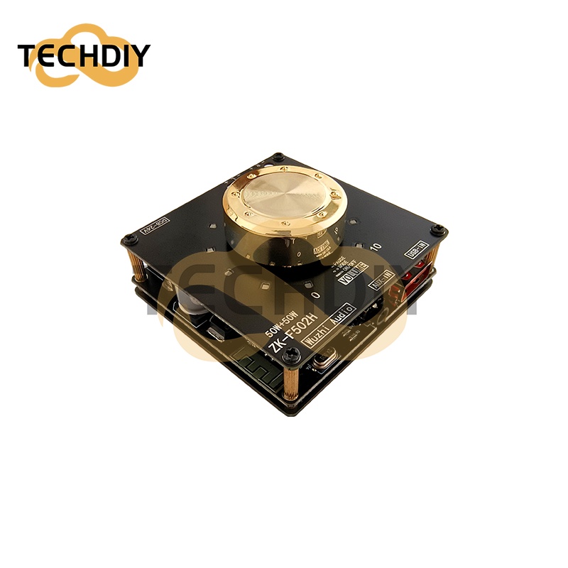 Zk-f502h บอร์ดโมดูลขยายเสียงสเตอริโอ บลูทูธ TPA3116D2 50W+50W