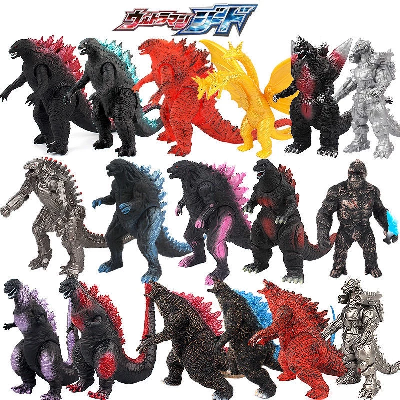 โมเดลฟิกเกอร์ รูปมอนสเตอร์ Godzilla King Kong Ghidorah Dinosaur Warcraft