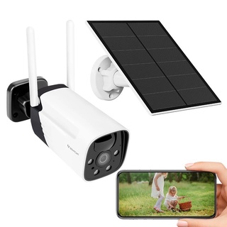 Wireless Outdoor Solar Cell IP Camera VStarcam สี 24 ชม. # CB11-TZ (3.0MP)