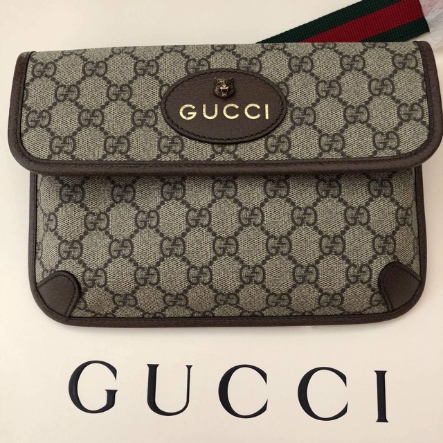 🤘🏻New Gucci Supreme Belt Bag รุ่นเดียวกับ แพท ณปา Size : 24 x 17 x 3.5 cm