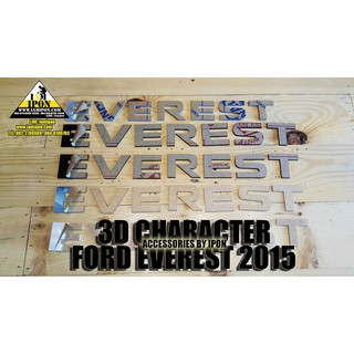 3D CAHRACTER FORD EVEREST 2020 ตัวหนังสือฟอร์ดเอเวอร์เรส 2020