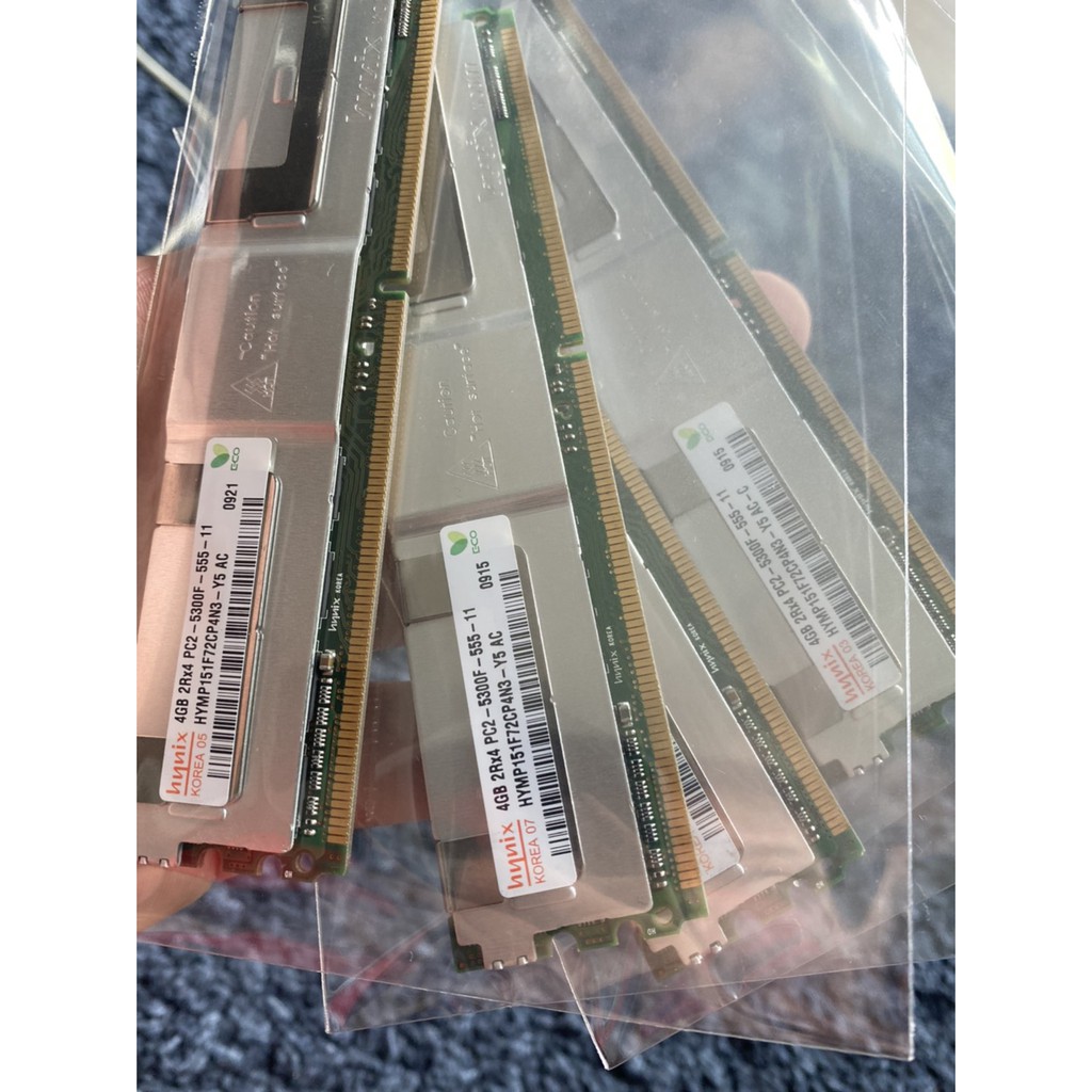 RAM Hynix 4GB 2Rx4 PC2-5300F-555-11 (DDR2-667), Fully Buffered มือสอง