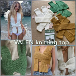 VALEN-knitting -top💕เสื้อท๊อปไหมพรม