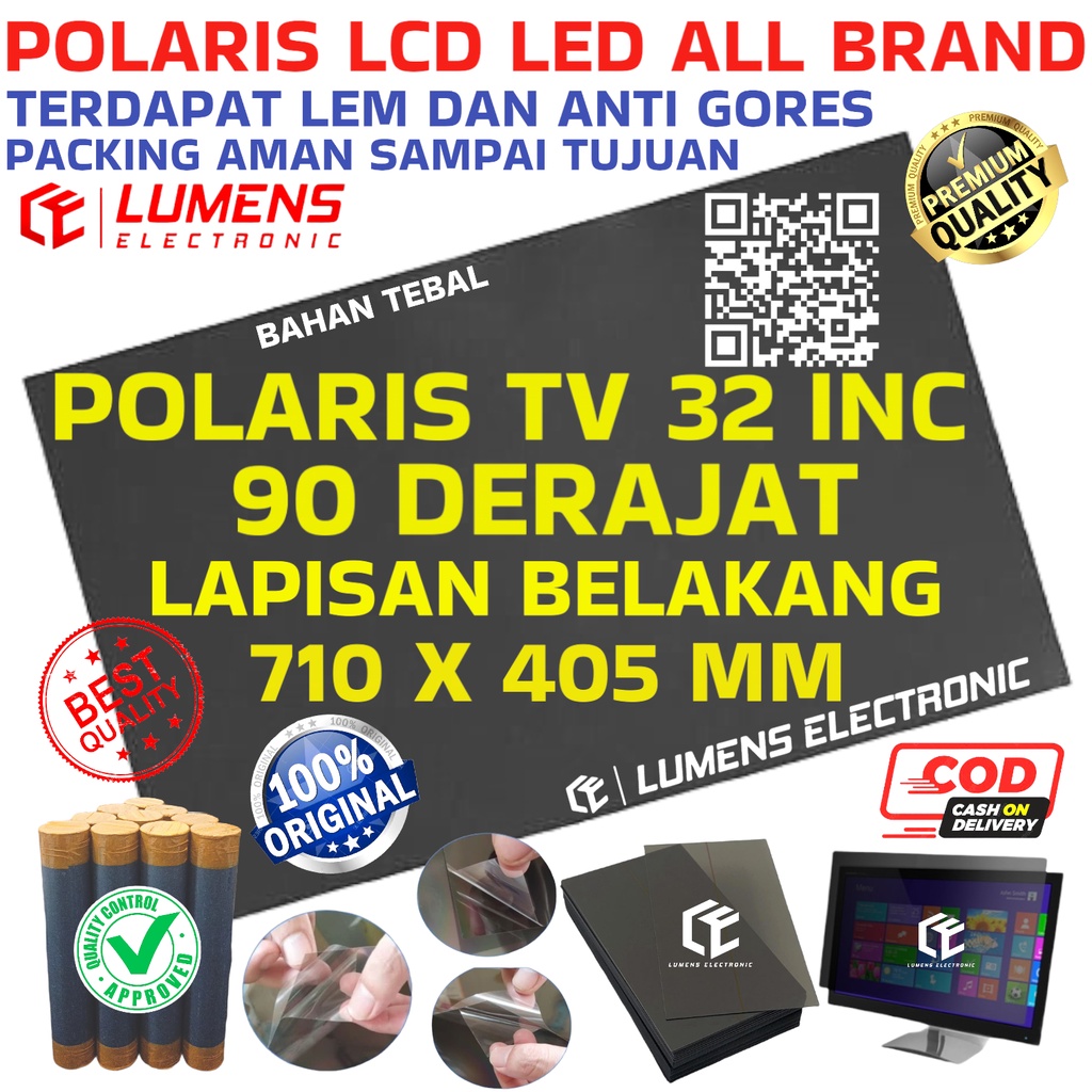 POLARIS POLARIER TV LCD 32 INC 90 DEGREE INNER ONICE BACK POLARISER LED MONITOR 32 "32 นิ้ว 32IN BAC