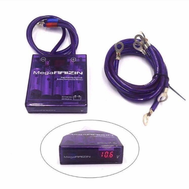 พร้อมส่ง🔥 กล่องบาลานซ์ไฟ PIVOT กล่องม่วง กล่องวัดโวลท์ สเตบิไลเซอร์ กราวน์วาย ครบชุด Mega Raizin Volt stabilizer - รูปที่ 5