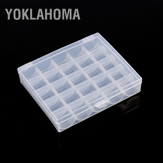 Yoklahoma กล่องพลาสติกเปล่าสําหรับจักรเย็บผ้า 25 ช่อง 1 ชิ้น