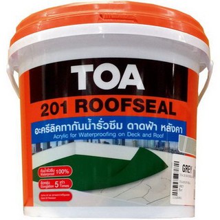 อะคริลิกกันซึม TOA 201 4KG เทา วัสดุกันซึม เคมีภัณฑ์ก่อสร้าง วัสดุก่อสร้าง TOA 201 4KG GRAY WATERPROOFING ACRYLIC