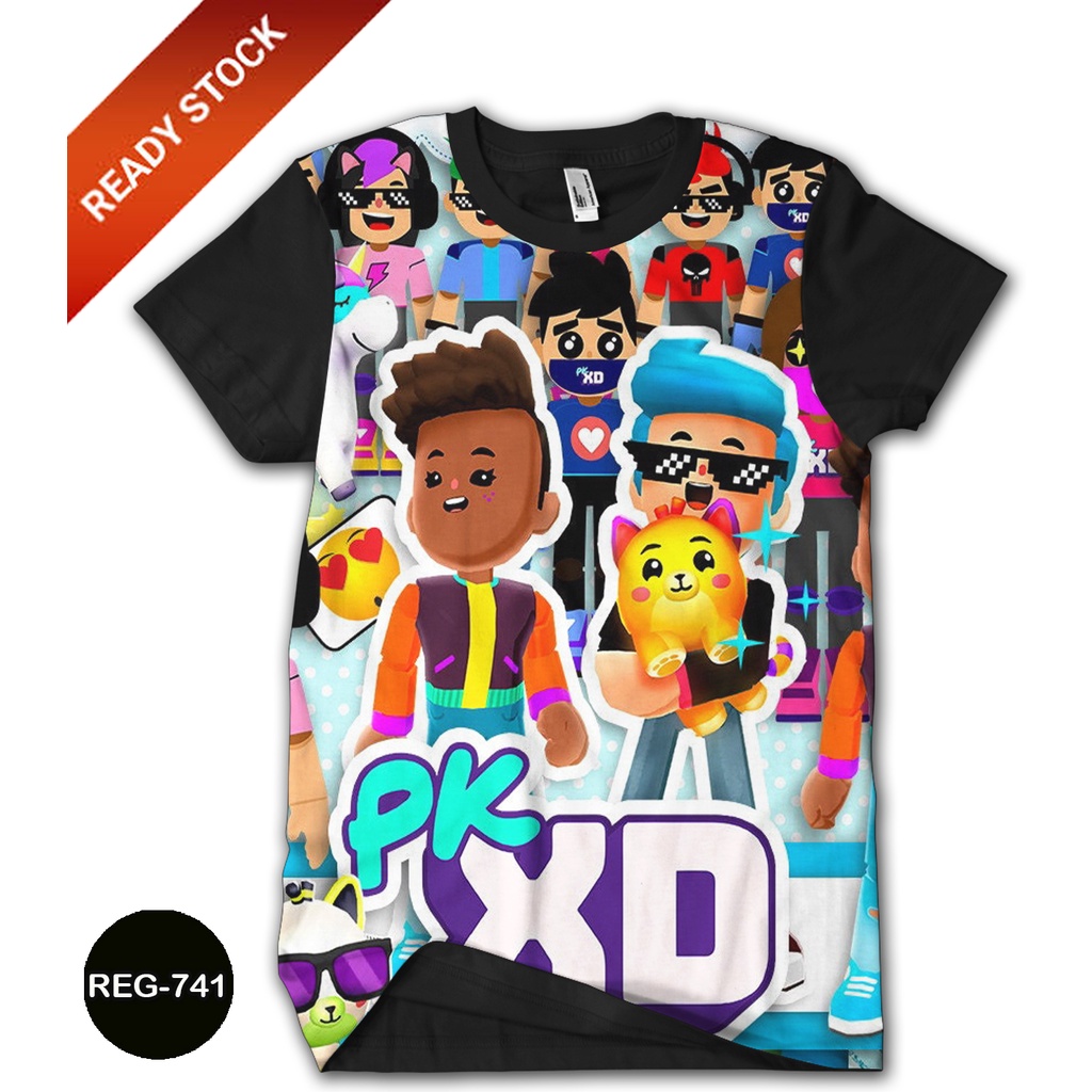 PK XD Game Avatar เสื้อยืด 3D เท่ แฟชั่นอินเทรนด์ สําหรับเด็กและผู้ใหญ่