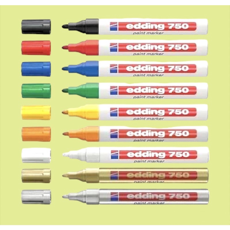 ปากกาเพ้นท์ edding750 ปากกาเขียนเหล็ก เขียนพลาสติก แก้ว