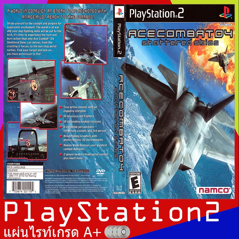 PS2GAME Ace Combat 04 Shattered Skies USA Shopee Thailand   0c46a6b30c101282c4378d23f7bec078