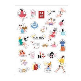 Everyday Sticker สติ๊กเกอร์ลายน่ารักสำหรับตกแต่งจากเกาหลี Iconic