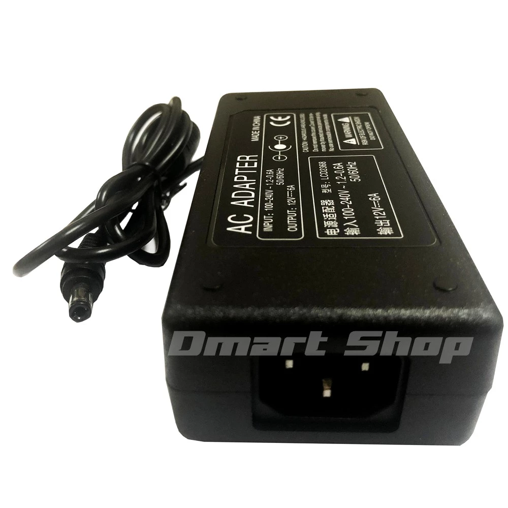ส่งทันที อะแดปเตอร์ทีวี 72w 12V 6A หัว 5.5 x 2.5mm Adapter Monitor TV อุปกรณ์ไอที thumbnail 4