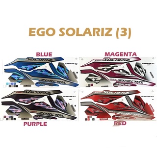 สติกเกอร์ติดตัวถังสกูตเตอร์ โซลาริส โซลาริส สีแดง สําหรับ YAMAHA EGO (3TH)