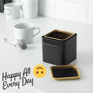 IKEA อีเกีย BLOMNING บลูมนิง กระป๋อง เก็บกาแฟ/ชา กระป๋องกาแฟ กระป๋องชา สวยหรู Coffee/tea tin