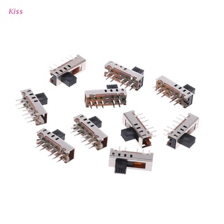 Kiss สวิทช์สไลด์ Ss24E01-G5 0.5A 10 Pin 4 ตําแหน่ง 10 ชิ้น