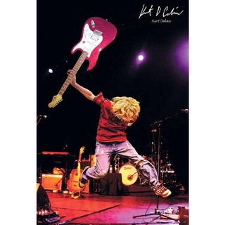 โปสเตอร์วงดนตรี วินเทจ Kurt Cobain Nirvana