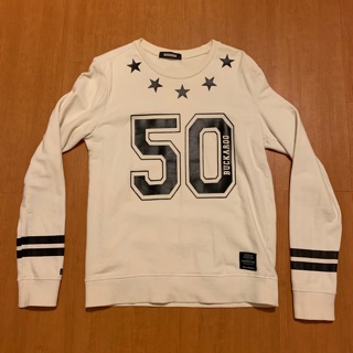 เสื้อสเวตเตอร์ สีขาว สกรีนลาย50