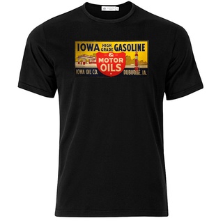 เสื้อยืด พิมพ์ลาย Iowa Oil สไตล์เกาหลี แฟชั่นฤดูร้อน สําหรับผู้ชาย