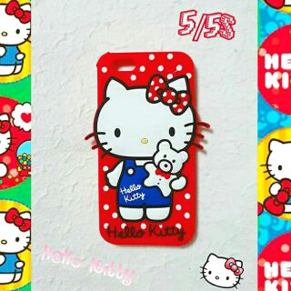 พร้อมส่งเคสซิลิโคนคิตตี้สำหรับไอโฟน5/5Sราคา 120 บาทส่งฟรี