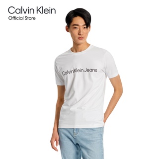 เสื้อยืดสีขาวCalvin Klein เสื้อยืดผู้ชาย รุ่น J320766 YAF - สีขาว