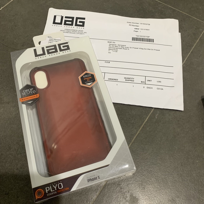 case iphone x xs UAG แท้ (เคลมได้)