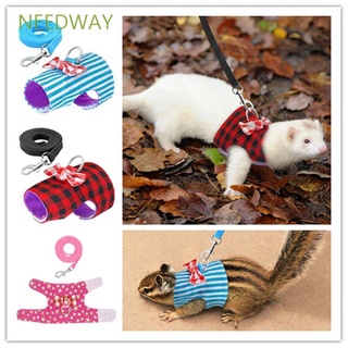 Needway เสื้อกั๊กสายจูง ปรับระดับได้ สําหรับสัตว์เลี้ยง หนูแฮมสเตอร์ กระรอก หลากสี