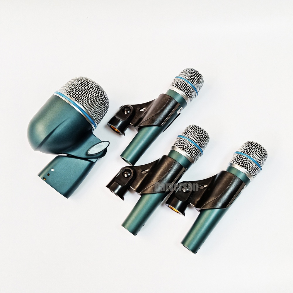 BKick snare tom drum microphone kit set Beta52a Beta57a sm57 instrument percussion dynamic mic