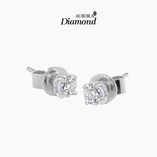 Aurora Diamond ต่างหูเพชรเม็ดเดี่ยว De Belle Collection