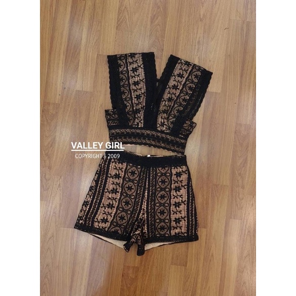 เซต 2 ชิ้น ลูกไม้ป้าย Valleygirl