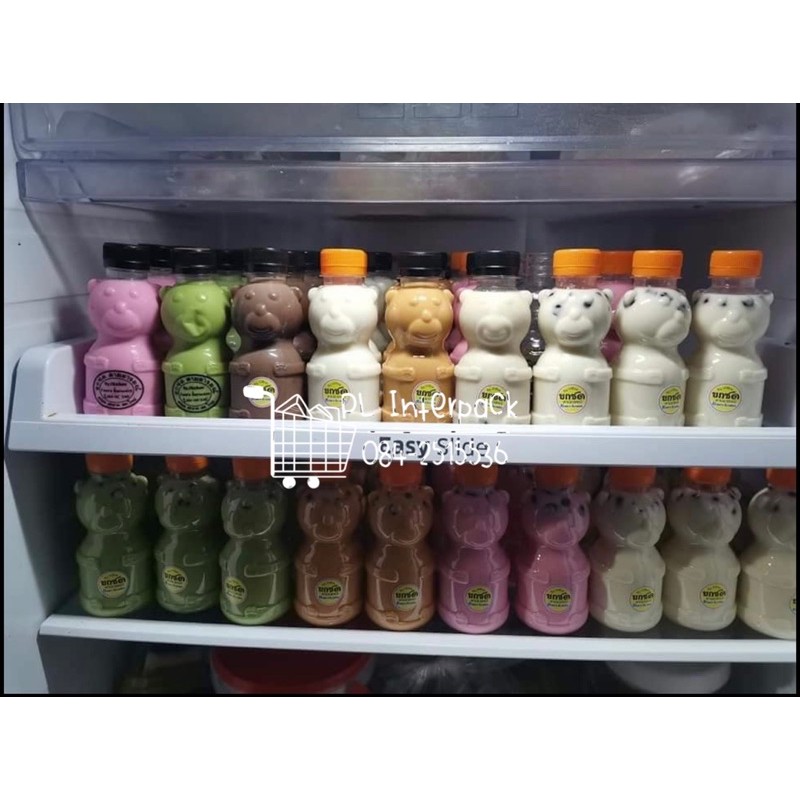 ขวดเปล่ารูปทรงหมีขนาด220cc./ จำกัด 2 แพคต่อ 1 คำสั่งซื้อเท่านั้น