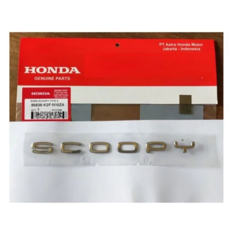 สัญลักษณ์ Honda Scoopy Gold K2F 2021 ดั้งเดิม 86836-K2F-N10ZA
