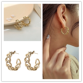 New Retro Metal Hollow Earrings Fashionable Chain Terms Stylish Women Accessories