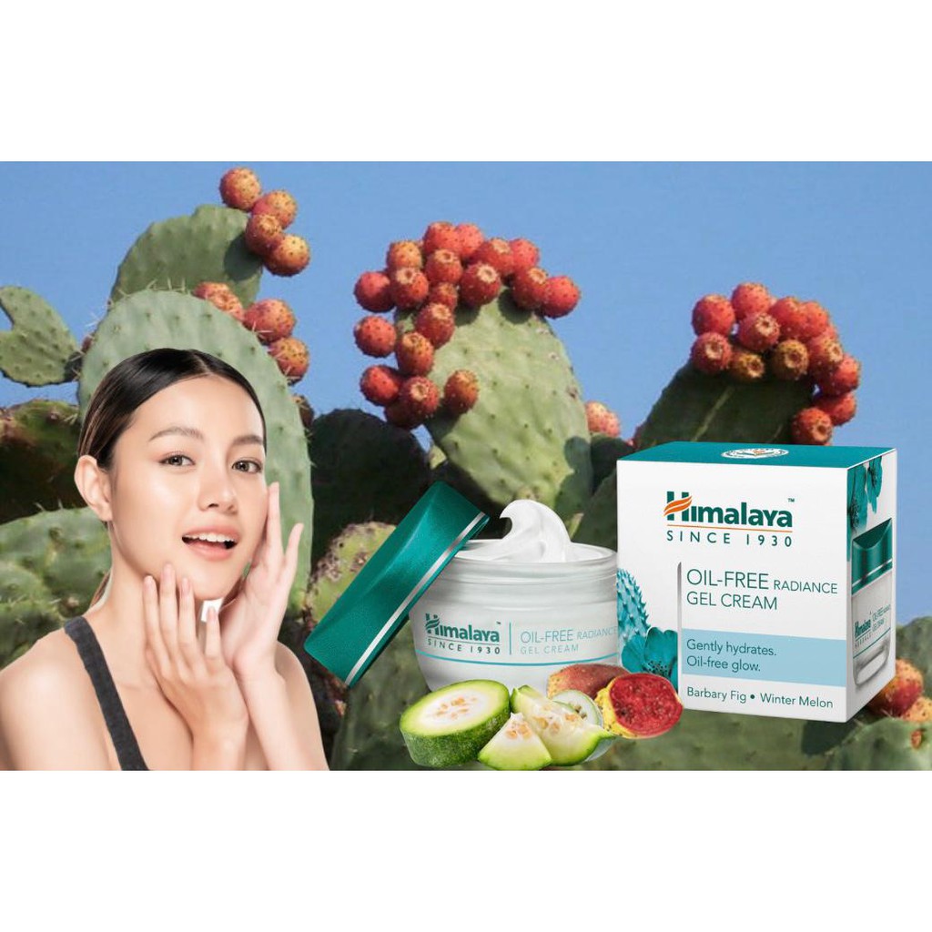 Himalaya Oil Free Radiance Gel Cream (50ml). หิมาลายา ออยฟรี เรเดี้ยน เจลครีม 50 มล